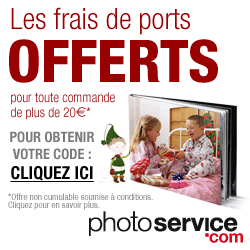  frais d'envois gratuits sur photoservice.com