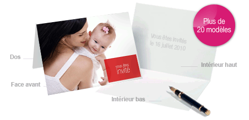 Carte echantillon invitation