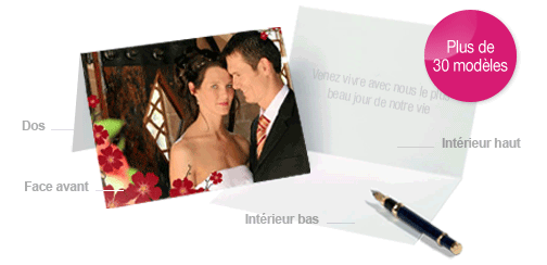 Carte echantillon mariage