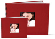 Livre classique couverture Tissu rouge