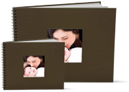 Livre classique couverture Tissu chocolat
