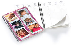 Agenda de bureau avec couverture personnalis&eacute;e