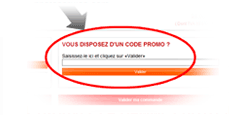 Enfin, saisissez votre code dans la case prévue à cet effet