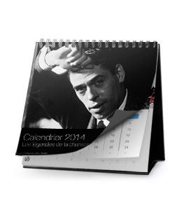 Les l&eacute;gendes de la chanson française : Calendrier de bureau