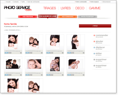 Photos en ligne