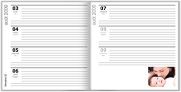 Les agendas au format bureau