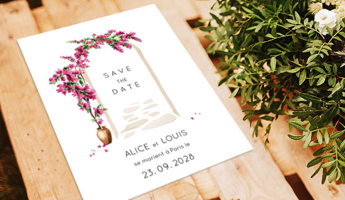 Save the date Mariage