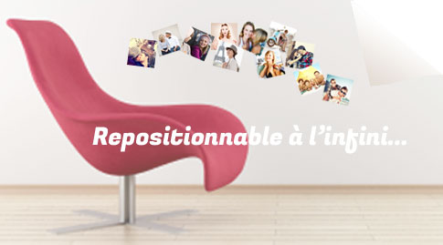 Les stickers repositionnables