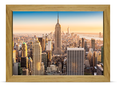 Cadre Prestige 30x40 cm ch&ecirc;ne massif naturel (cadre 30x40 cm)