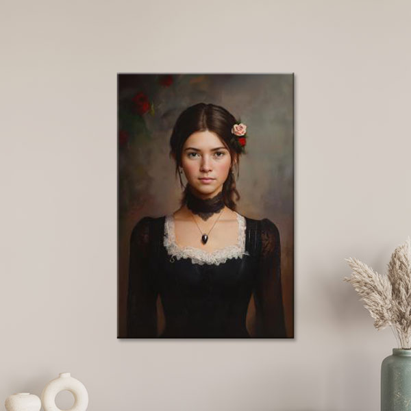 Portrait IA sur Tableau Alu 20x30 cm