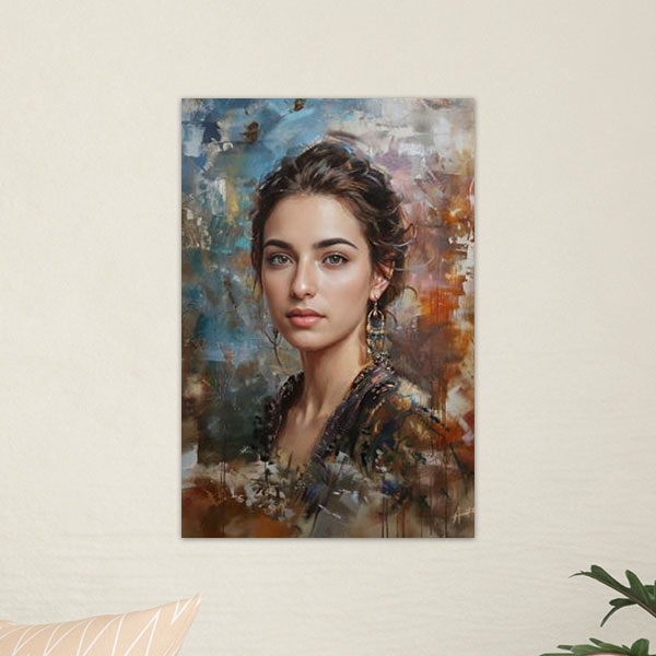 Portrait IA sur Poster 50x75 cm