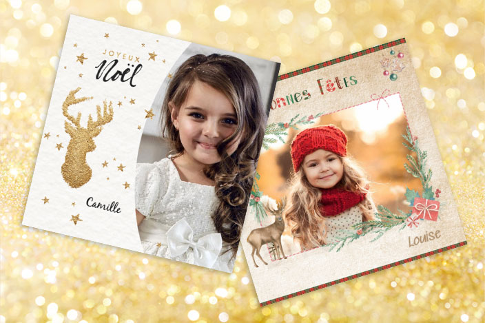 Cartes de voeux personnalis&eacute;es