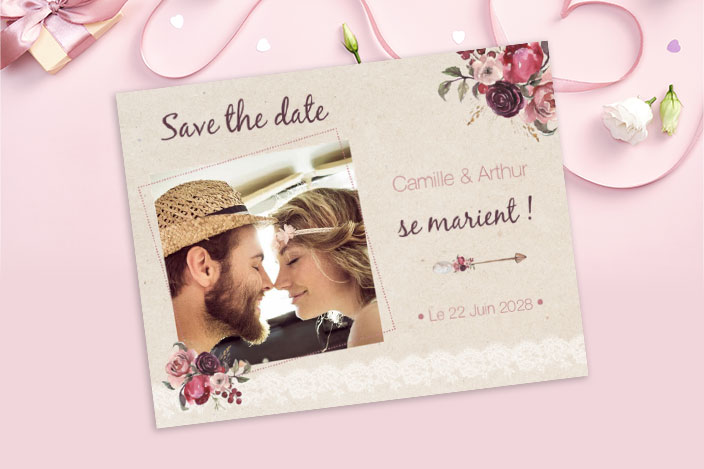 Save the date Mariage