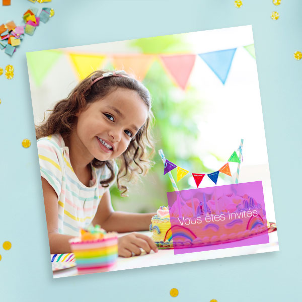 Faire-part personnalis&eacute;