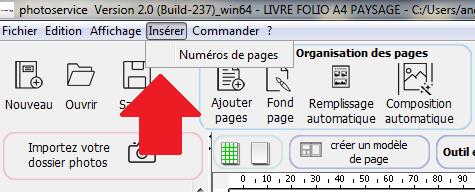 numéroter les pages