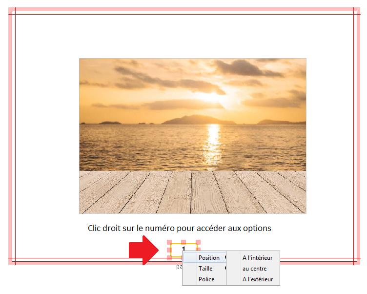 numéroter les pages