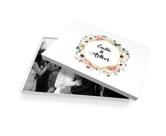 Album photo avec coffret cadeau avec 75 tirages photo gratuits