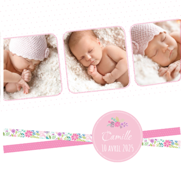 Faire Part De Naissance Bebe Original A Personnaliser Photoservice