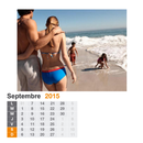 Calendrier de bureau modele 1 - int&eacute;rieur